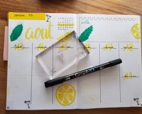 tampon bullet journal